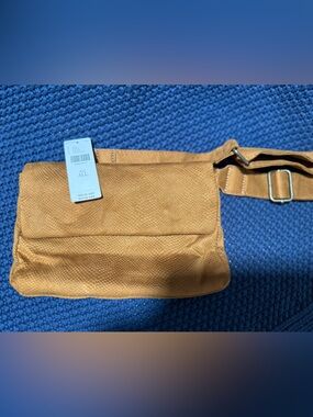 NWT Anthropologie camel colored belt bag with interior storage